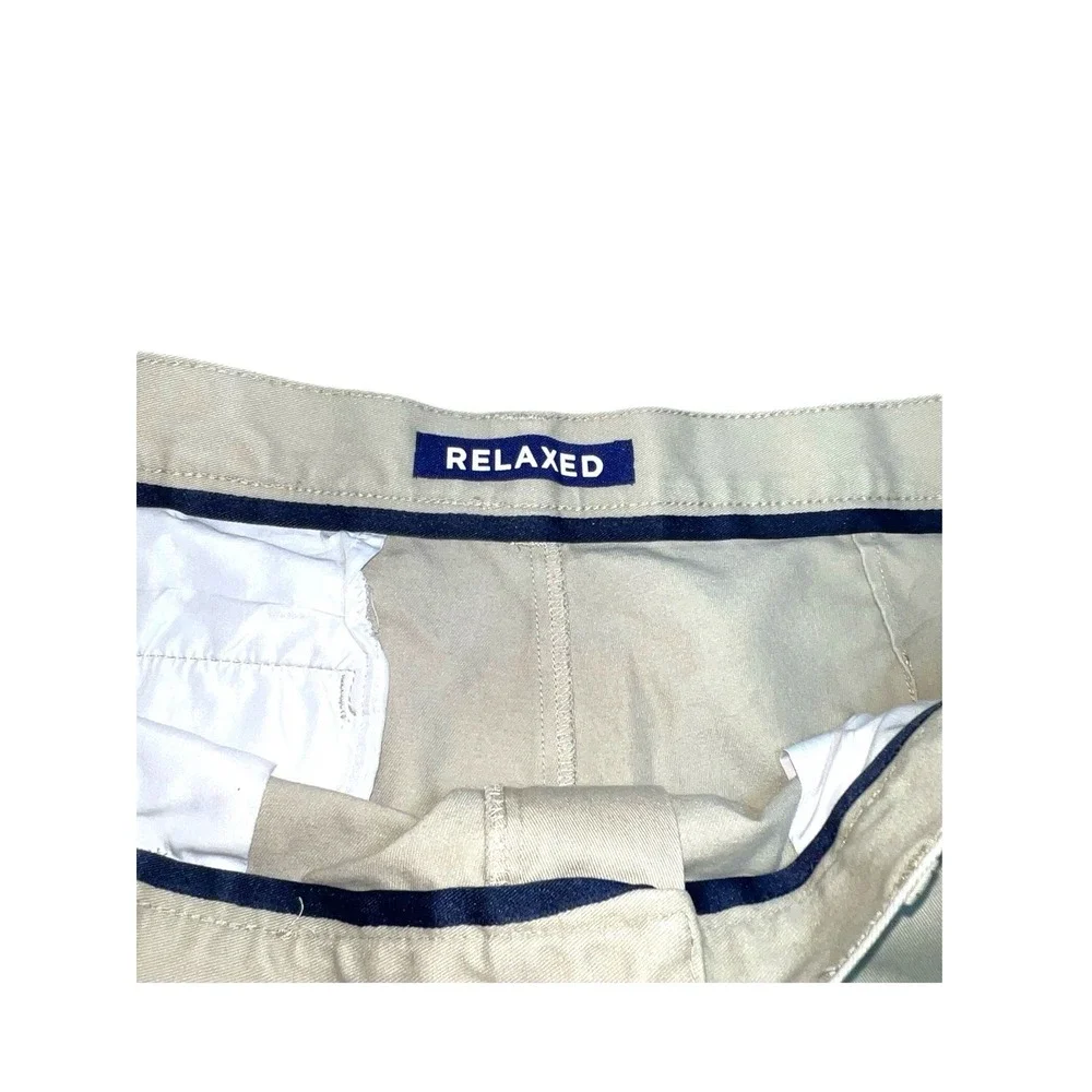 French Toast Men's Khaki Pants Size 40x30 Embroidered‎ Logo Nice